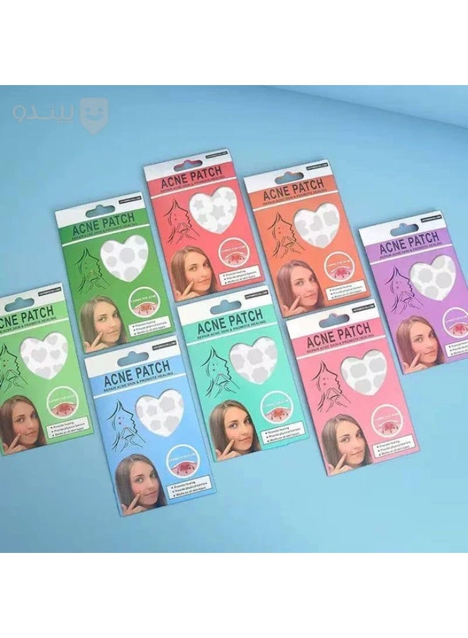 Multi-shaped, transparent, gentle acne patches for the face. Hydrocolloid overnight acne-absorbing patches | Lightweight, waterproof treatment patches for all skin types (24 to 36 patches per pack) - Image 1